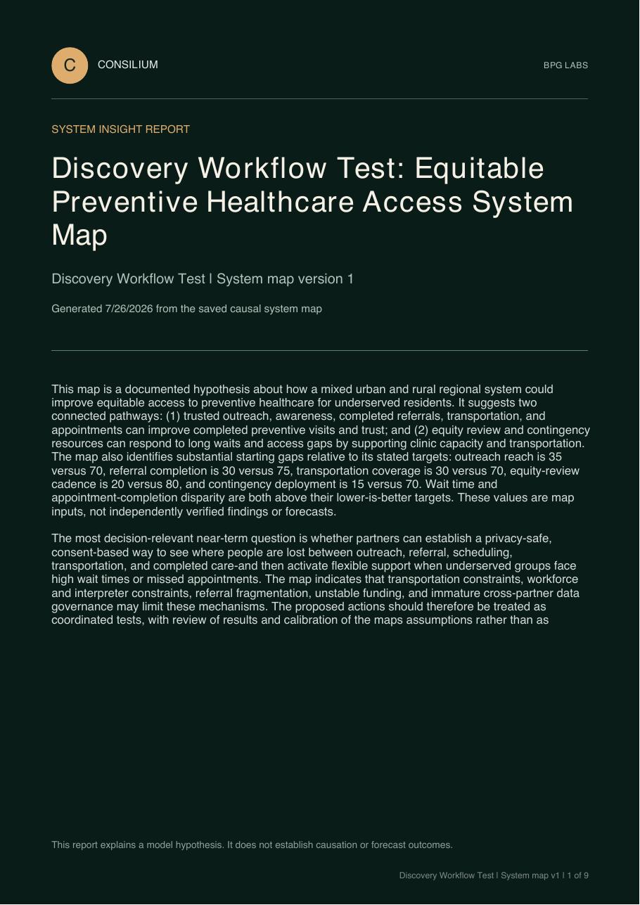 Consilium System Insight Report cover